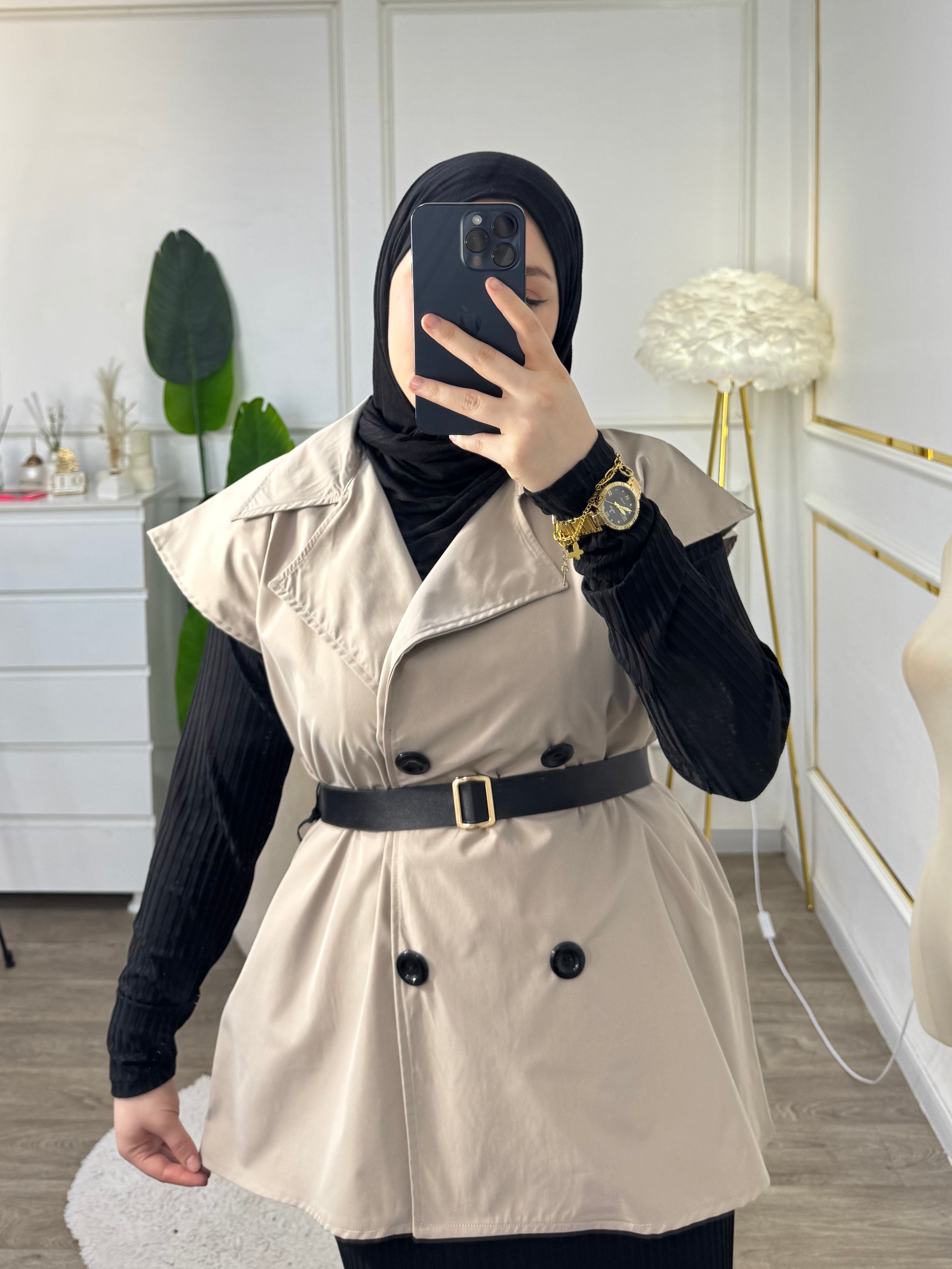 Trench avec robe droite