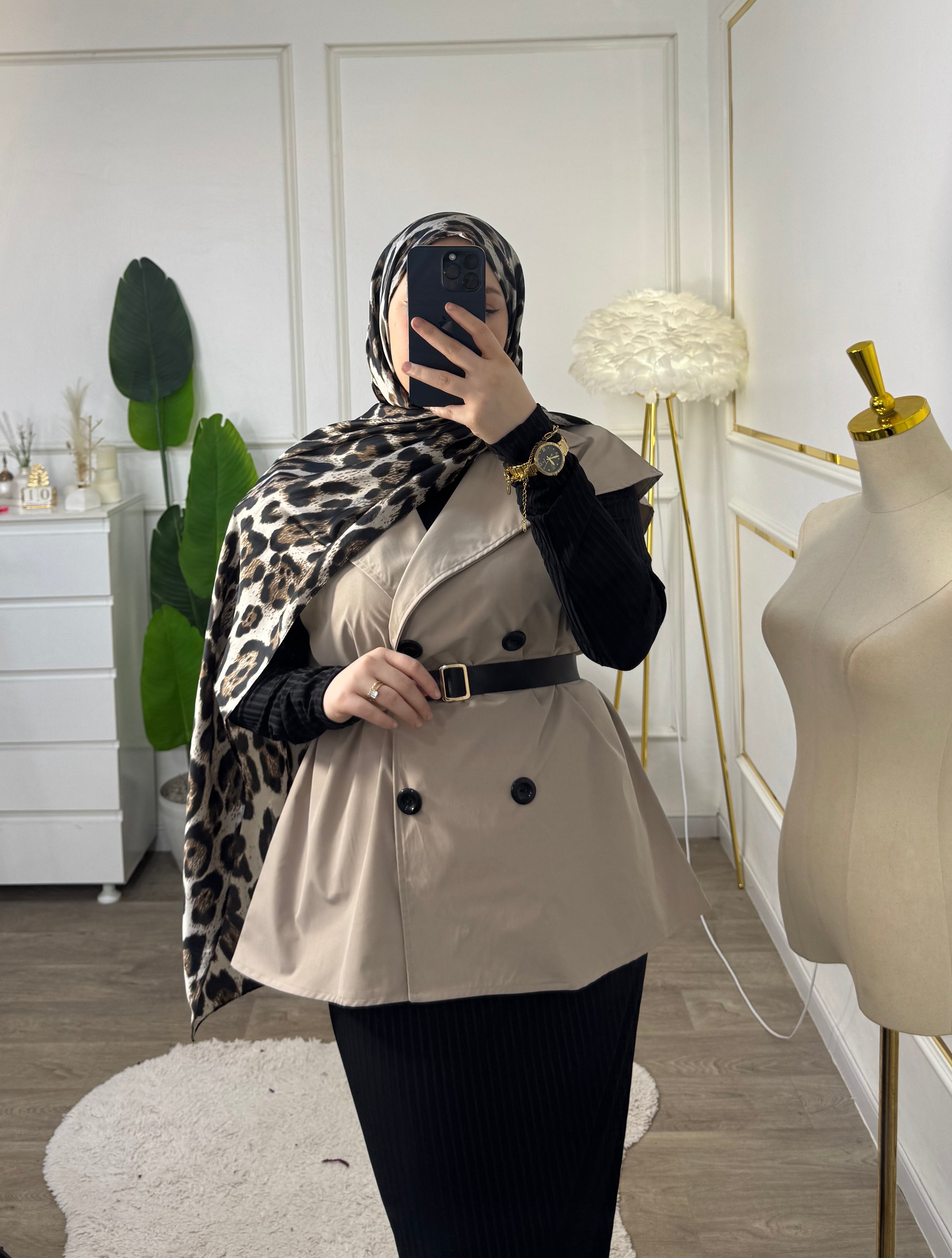 Trench avec robe droite